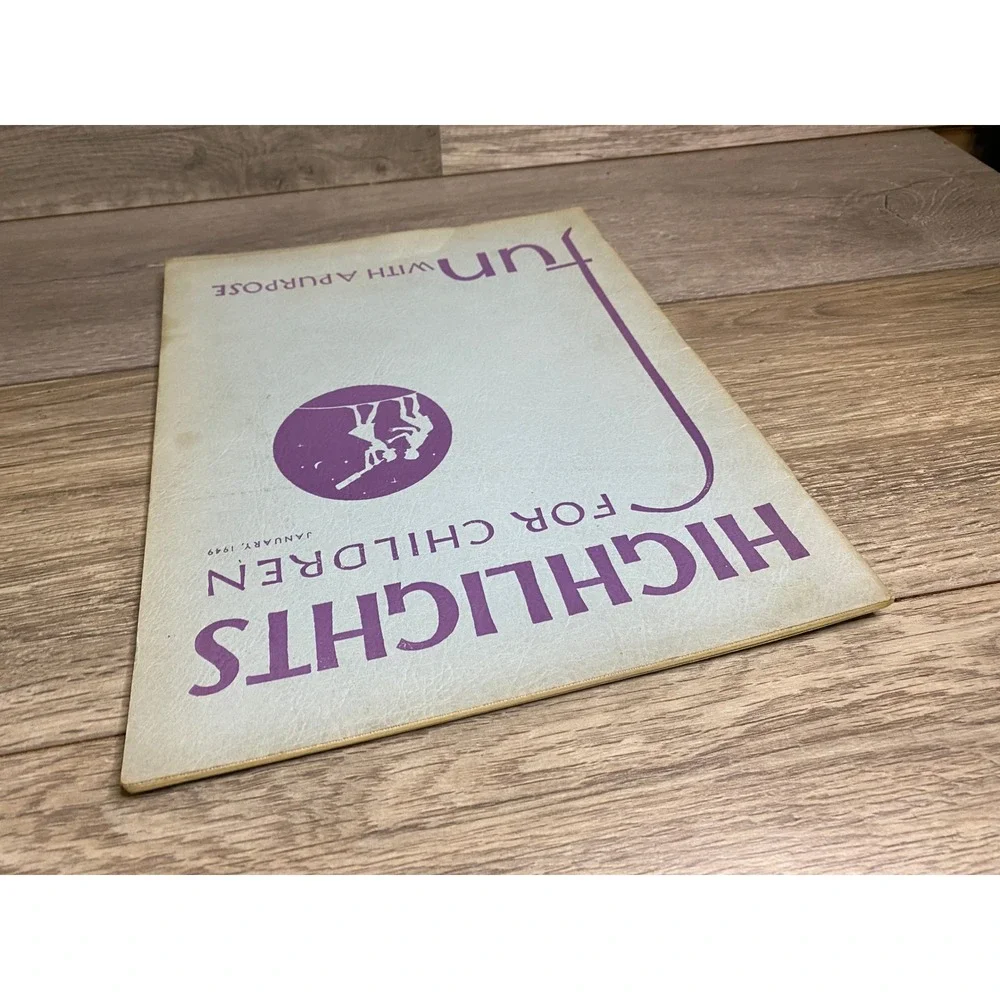 Vintage‎ Highlights for Children Magazine January 1949 Fun with a Purpose Rare